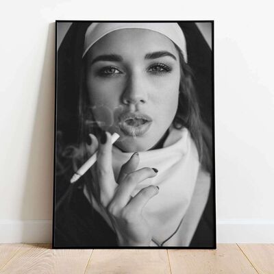 Smoking Nun Poster (50 x 70 cm)