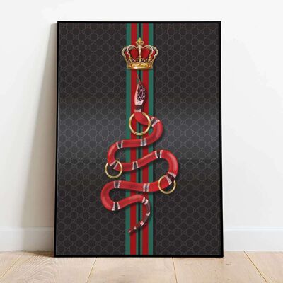 Snake Fashion Art Poster (42 x 59.4cm)