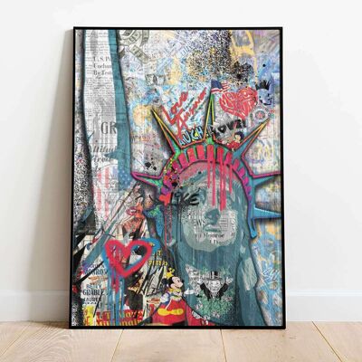 Statue of Liberty Pop Graffiti Poster (42 x 59.4cm)
