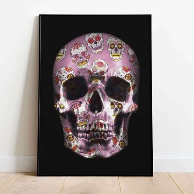 Sugar Skull Wall Art Poster (50 x 70 cm)
