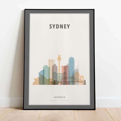 Sydney Skyline City Map Poster (50 x 70 cm)