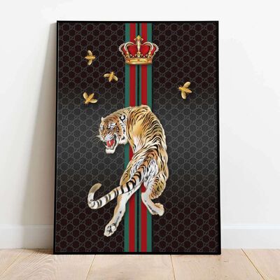 Tiger Fashion Art Poster (50 x 70 cm)