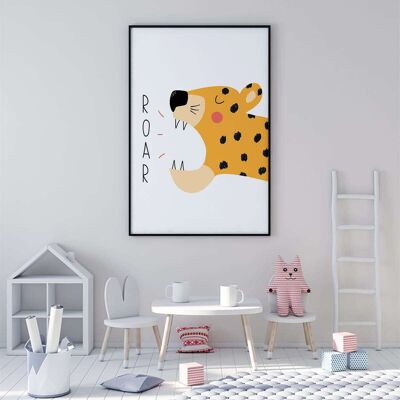 Tiger Roar Nursery Poster (42 x 59.4cm)