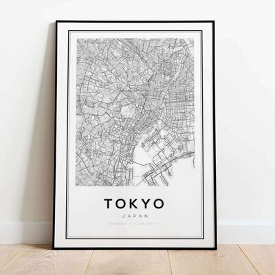 Tokyo City Map Fashion Poster (42 x 59.4cm)