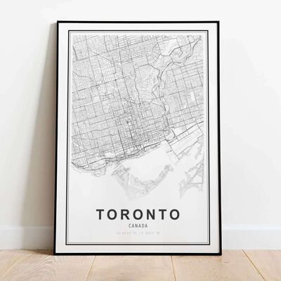 Toronto City Map Fashion Poster (50 x 70 cm)
