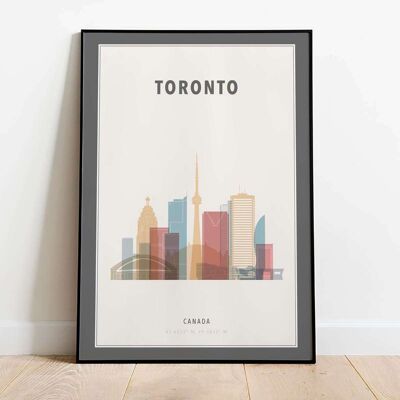 Toronto Skyline City Map Poster (50 x 70 cm)