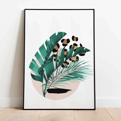 Tropical Leaves 005 Wall Art Poster (42 x 59.4cm)