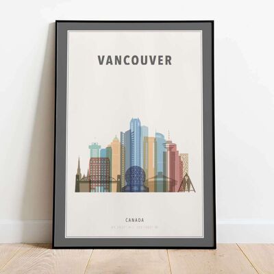 Vancouver Skyline City Map Poster (50 x 70 cm)