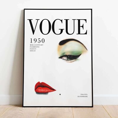 Vintage 1950 Magazine Cover 001 Fashion Poster (42 x 59.4cm)