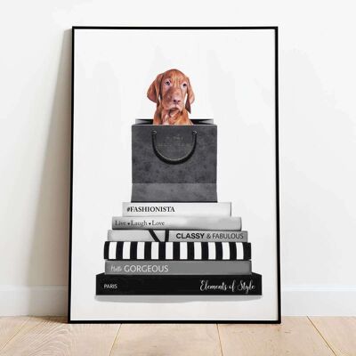 Vizsla Puppy Dog Fashion Animal Poster (50 x 70 cm)