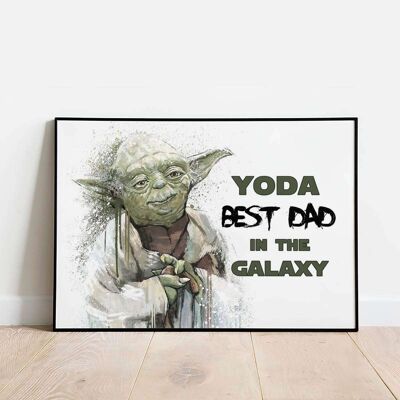 Yoda Best Dad in the Galaxy Poster (42 x 59.4cm)