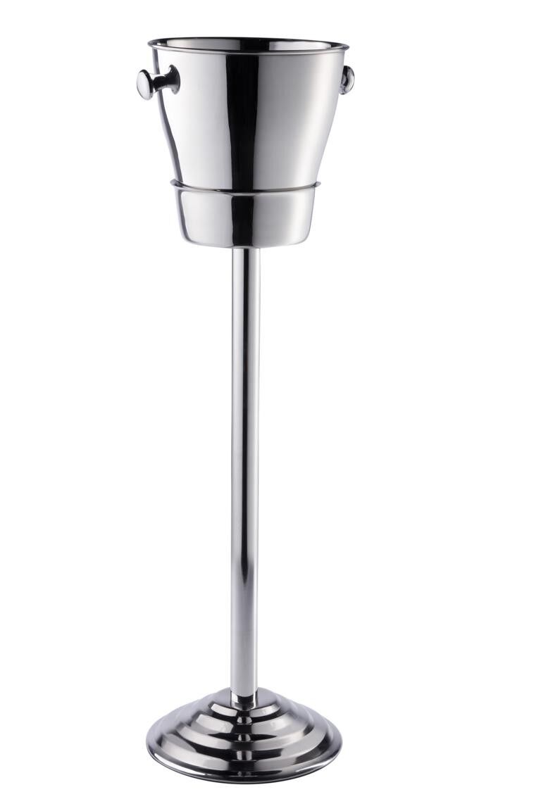 Flaschenkühler auf Standfuß Edelstahl 80 cm