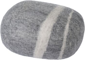 Carl - galet de feutre gris clair - 30 × 24 × 16 cm 5