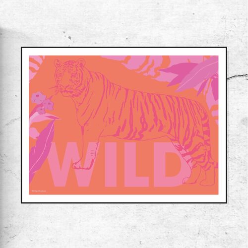 Wild tiger print pink