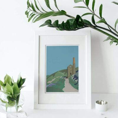 Cornwall Tin Mine Art Print