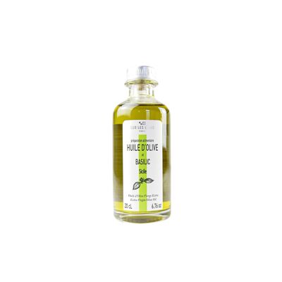 Huile d'olive parfumée au Basilic 20 cl