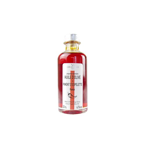 Huile d'olive parfumée au piment d'espelette 20 cl