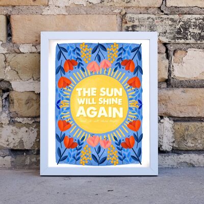 The sun will shine again hand illustrated print