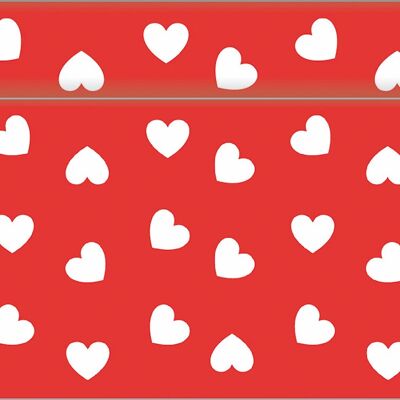 Tischläufer Love in Rot aus Linclass® Airlaid 40cm x 4,80m, 1 Stück