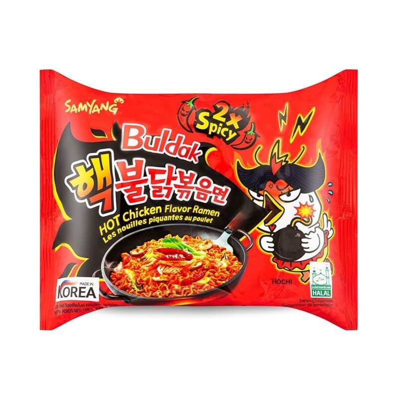 Buy wholesale Buldak ramen noodles in individual bag Spicy chicken x2