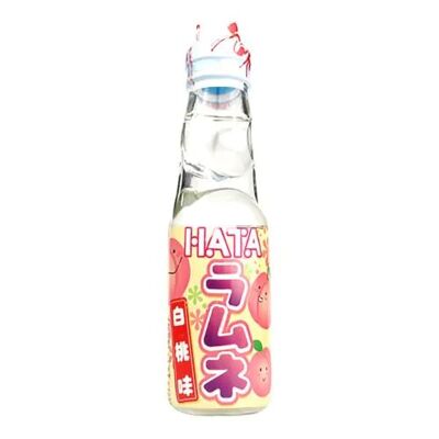 Ramune Limonada Japonesa Sabor Melocotón Blanco 200ML