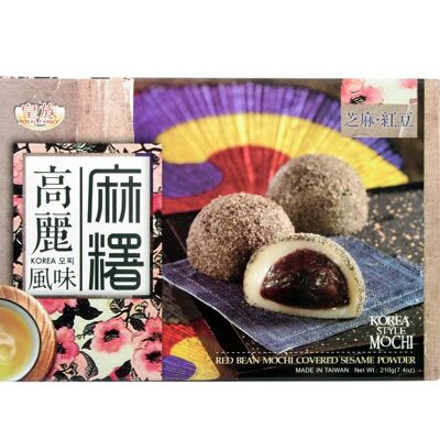 Mochi Rote Bohnen und Sesampulver 210g (6Stück)