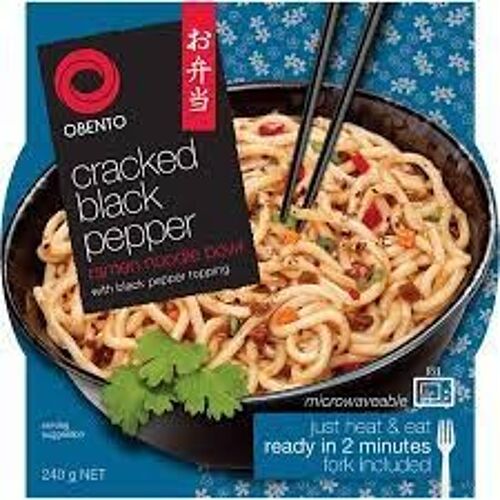 Nouilles ramen instantanées en bol - poivre noir concassé (OBENTO) 240 G