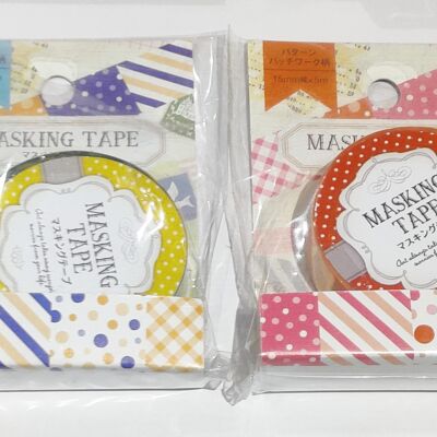 Decorative adhesive tape/Masking tape - various patterns.