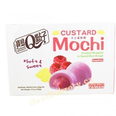 Custard mochi - Raspberry by 6 - 168gr