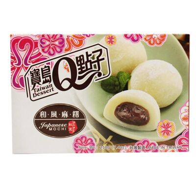 Japanese mochi - Red bean per 6 - 210gr
