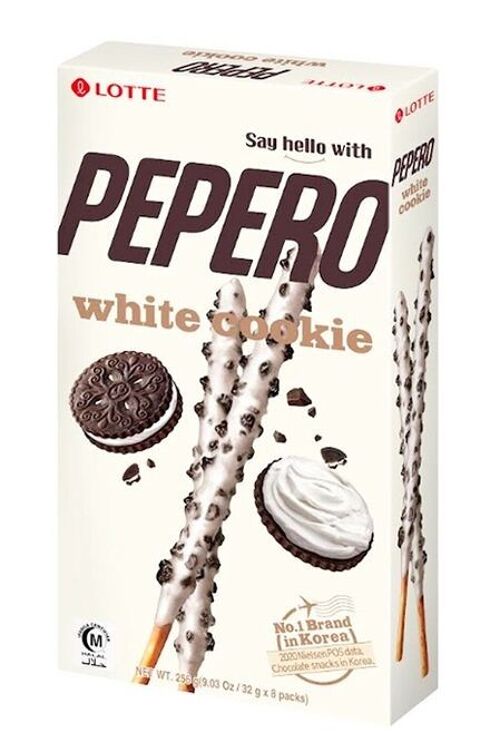 Pepero cookie and cream (white cookie sticks)