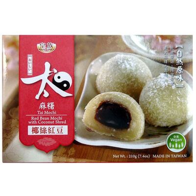 Mochi rote Bohnen und Kokosnuss 210g (6Stück)