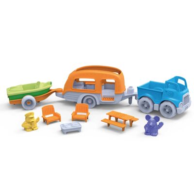 Green Toys - Juego de autocaravanas