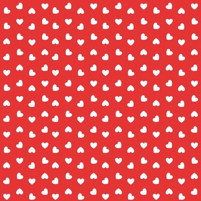 Tischdecke Love in Rot aus Linclass® Airlaid 80 x 80 cm, 1 Stück