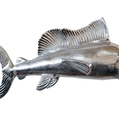 Pesce spada XXL decorazione da parete in argento 92 cm