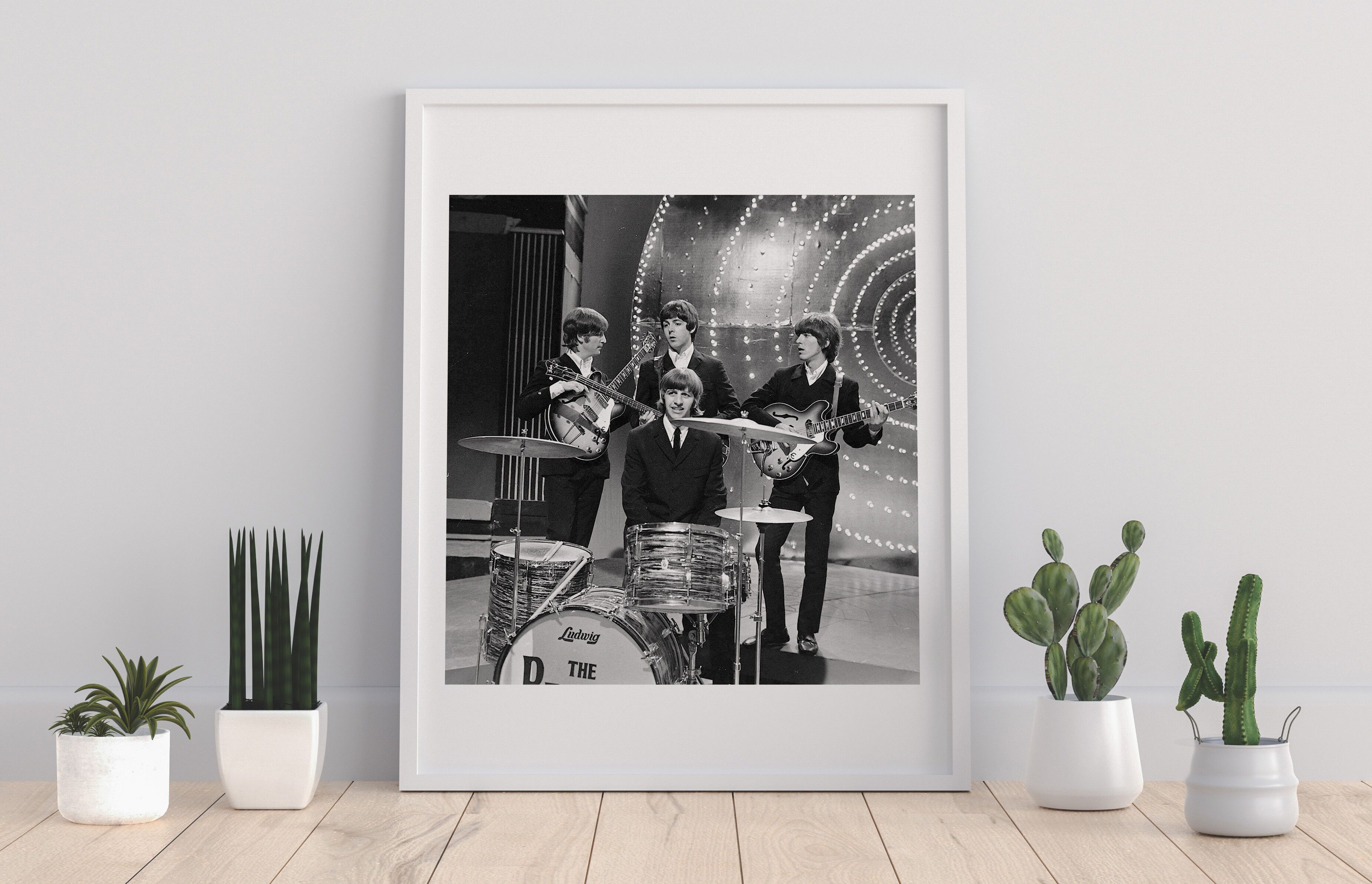 I Beatles - Gruppo dietro Ringo - Stampa artistica premium 11 x 14".