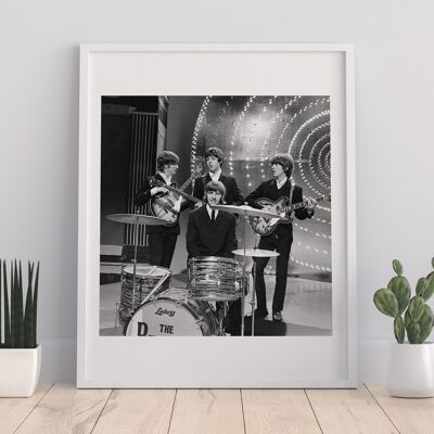 Die Beatles – Gruppe hinter Ringo – Premium-Kunstdruck im Format 11 x 14 Zoll