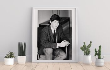 Les Beatles - Paul Mccartney Smoking - Impression d'Art Premium