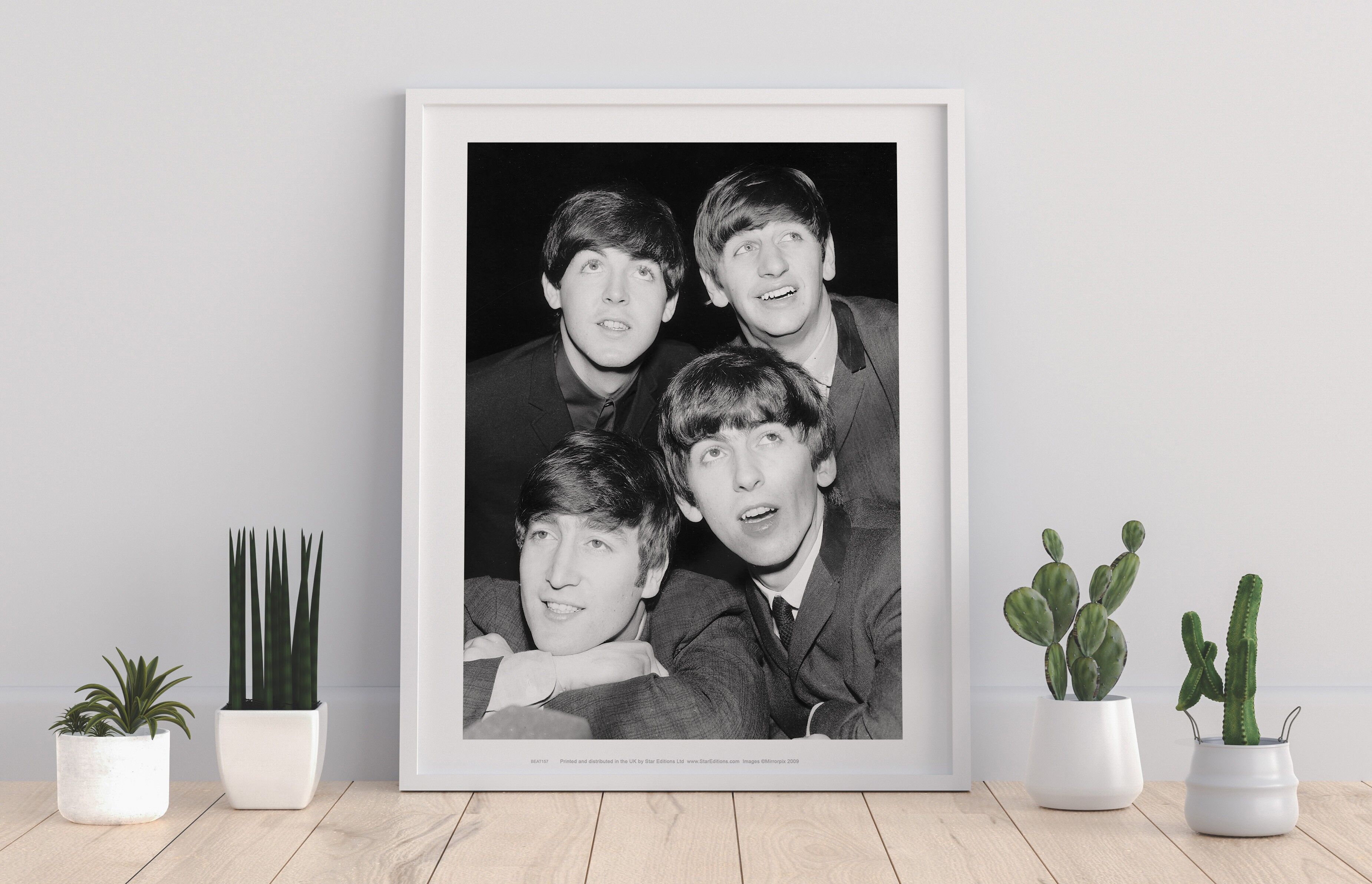 The Beatles - Guardando lontano dalla fotocamera - Stampa artistica premium