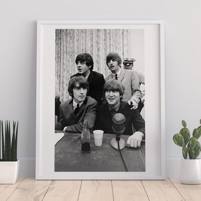 Les Beatles - Photo de groupe - John Lennon Impression artistique