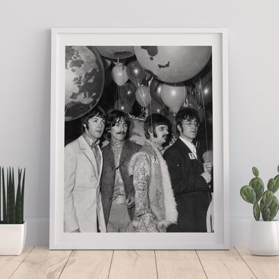 The Beatles – Holding Balloons – Premium-Kunstdruck im Format 11 x 14 Zoll