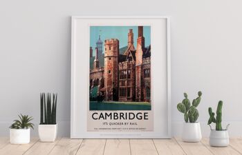 Cambridge c'est plus rapide en train - Peterhouse - Impression artistique