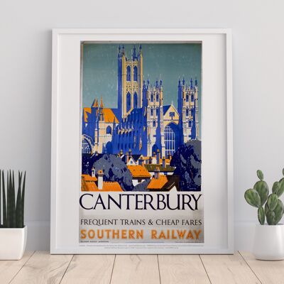 Trains fréquents et tarifs bon marché de Canterbury - Impression artistique
