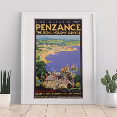 Penzance The Ideal Holiday Center - Stampa artistica premium 11 x 14".