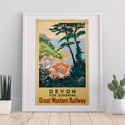 Devon für Sonnenschein – 11 x 14 Zoll Premium-Kunstdruck