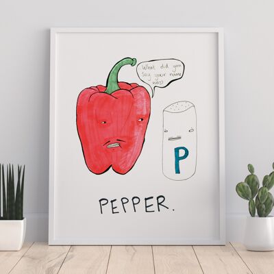 Pfeffer – Premium-Kunstdruck im Format 11 x 14 Zoll