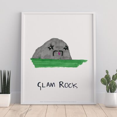 Glam Rock - Impresión de arte premium de 11X14"