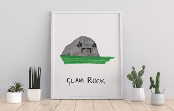 Glam Rock - Impression d'art haut de gamme 11 x 14 po