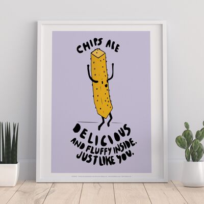 Les frites sont délicieuses - 11X14" Premium Art Print