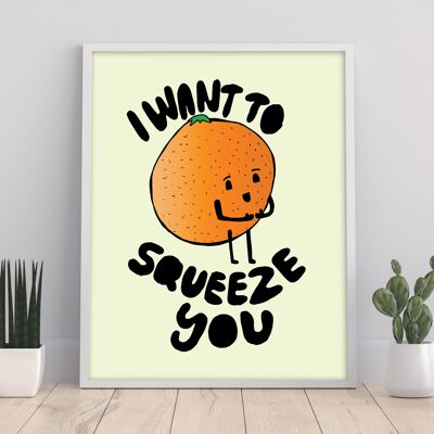 Orange Squeeze – Premium-Kunstdruck im Format 11 x 14 Zoll